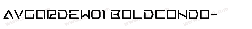 AvGardeW01 BoldCondO字体转换